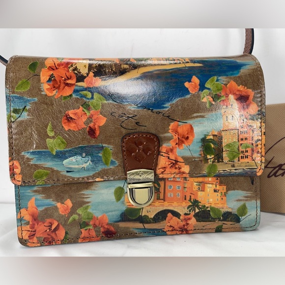 Patricia Nash Milan Italy Floral Print Crossbody Bag - Picture 1 of 4